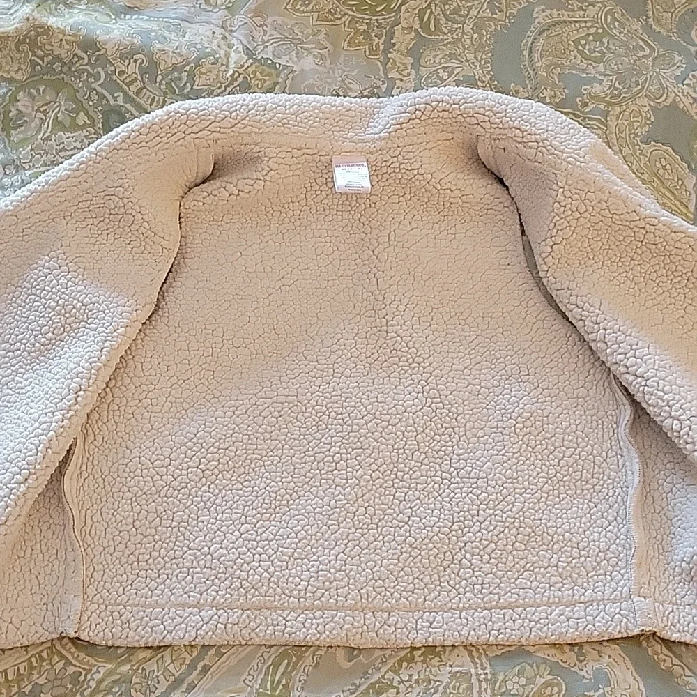 GYMBOREE Suede Tan and Cream Shearling Vest